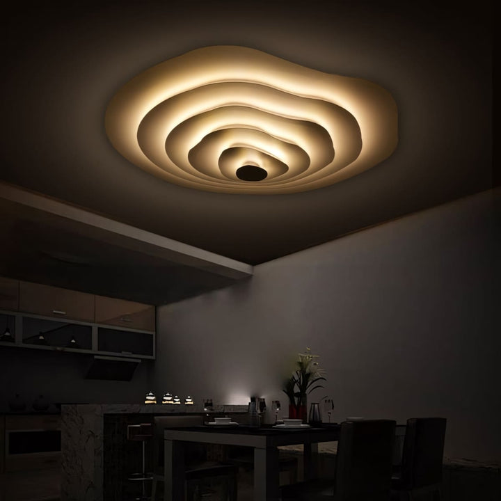 Zyphon Ceiling Lamp – French Minimalist Cream Bedroom Lighting
