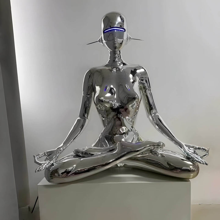 Zyrenox Floor Lamp – Silver Floor Lamp, Artistic Decorative Lamp