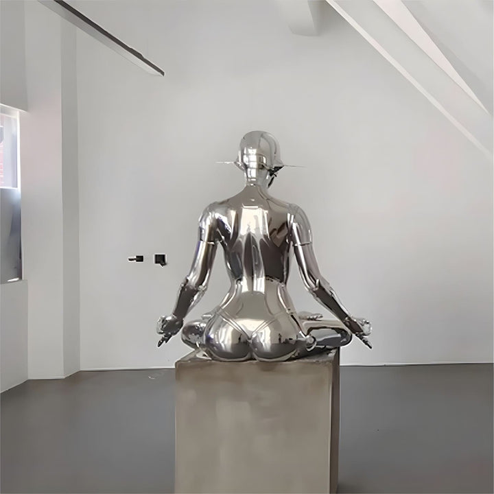 Zyrenox Floor Lamp – Silver Floor Lamp, Artistic Decorative Lamp