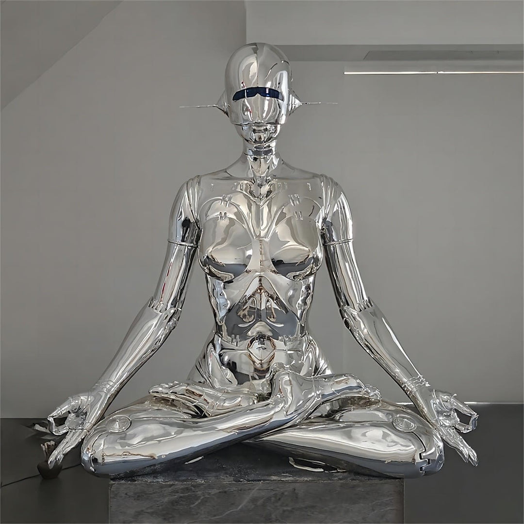 Zyrenox Floor Lamp – Silver Floor Lamp, Artistic Decorative Lamp