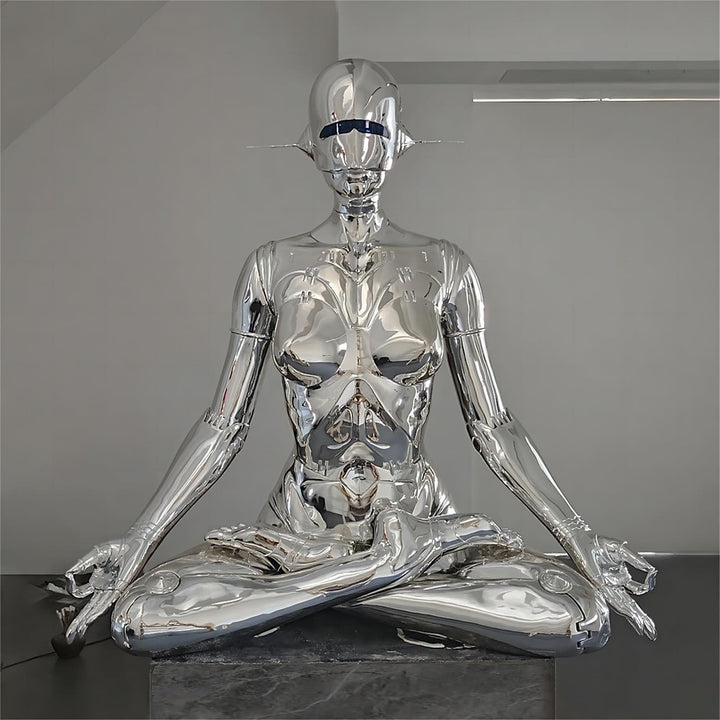 Zyrenox Floor Lamp – Silver Floor Lamp, Artistic Decorative Lamp