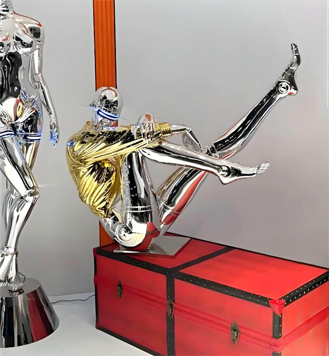 Zytrex Goddess Floor Lamp – Decorative Resin Sculpture for Living Room