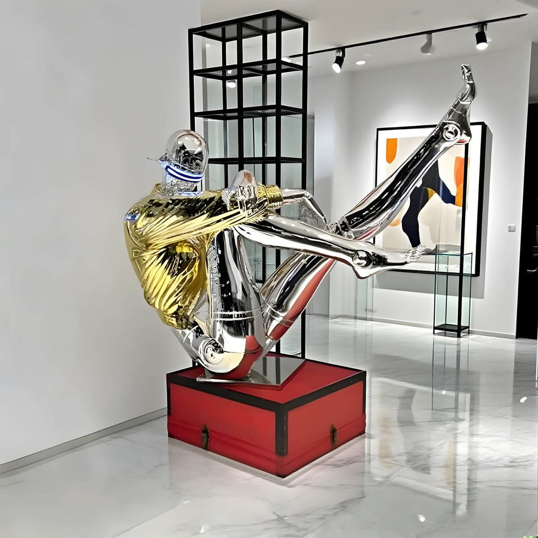 Zytrex Goddess Floor Lamp – Decorative Resin Sculpture for Living Room