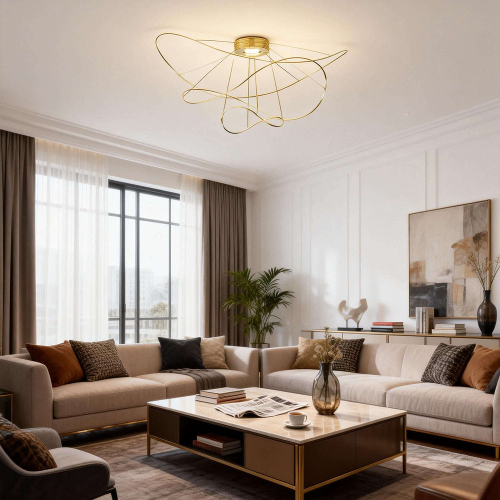 Zyvora Ceiling Light – Artistic Wire Modern Ceiling Light