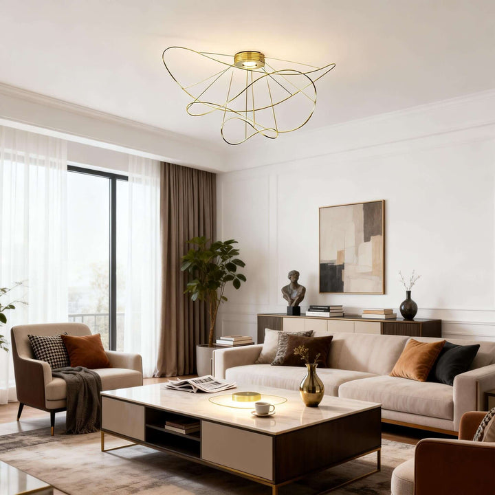 Zyvora Ceiling Light – Artistic Wire Modern Ceiling Light