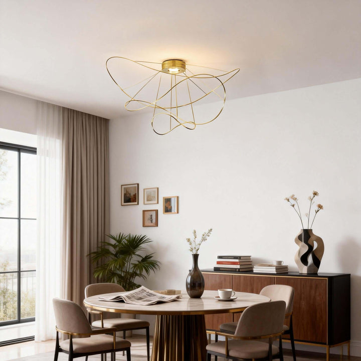 Zyvora Ceiling Light – Artistic Wire Modern Ceiling Light