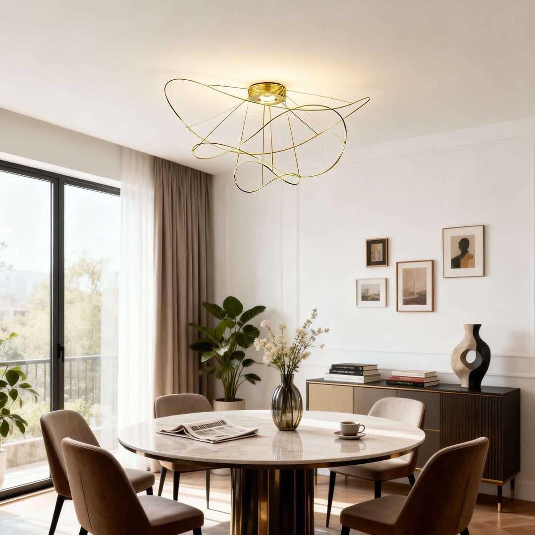 Zyvora Ceiling Light – Artistic Wire Modern Ceiling Light