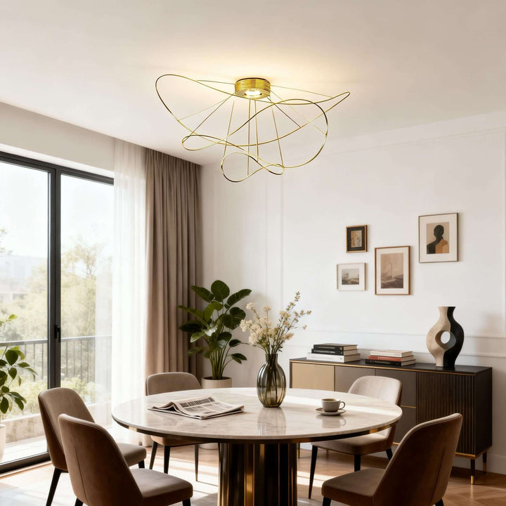 Zyvora Ceiling Light – Artistic Wire Modern Ceiling Light