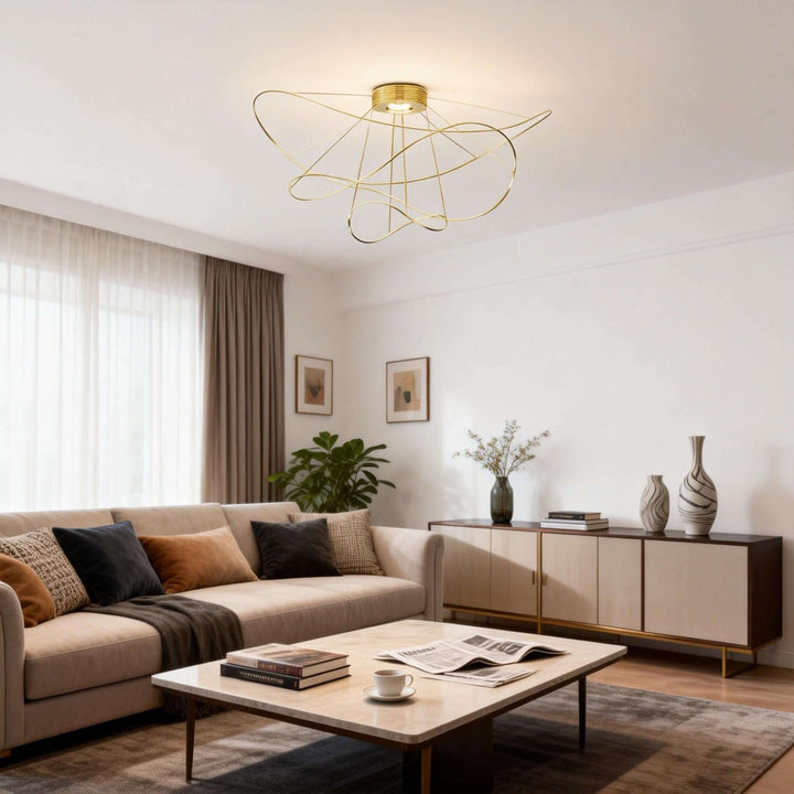 Zyvora Ceiling Light – Artistic Wire Modern Ceiling Light