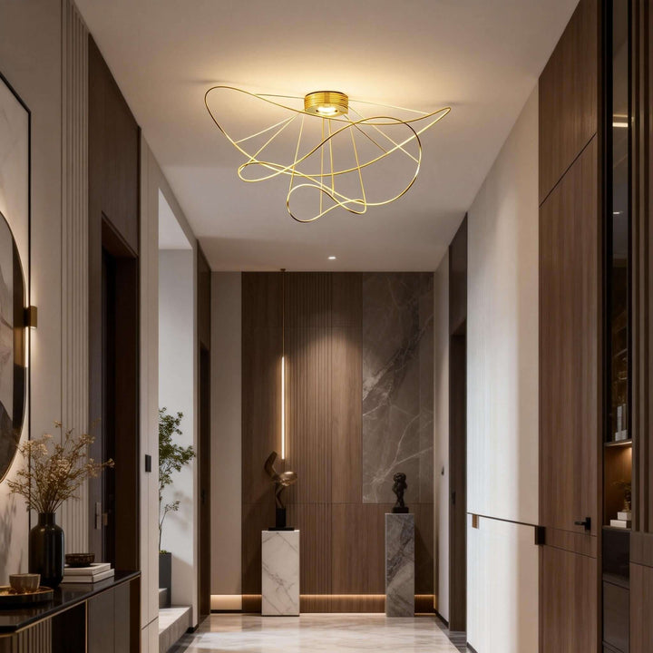 Zyvora Ceiling Light – Artistic Wire Modern Ceiling Light