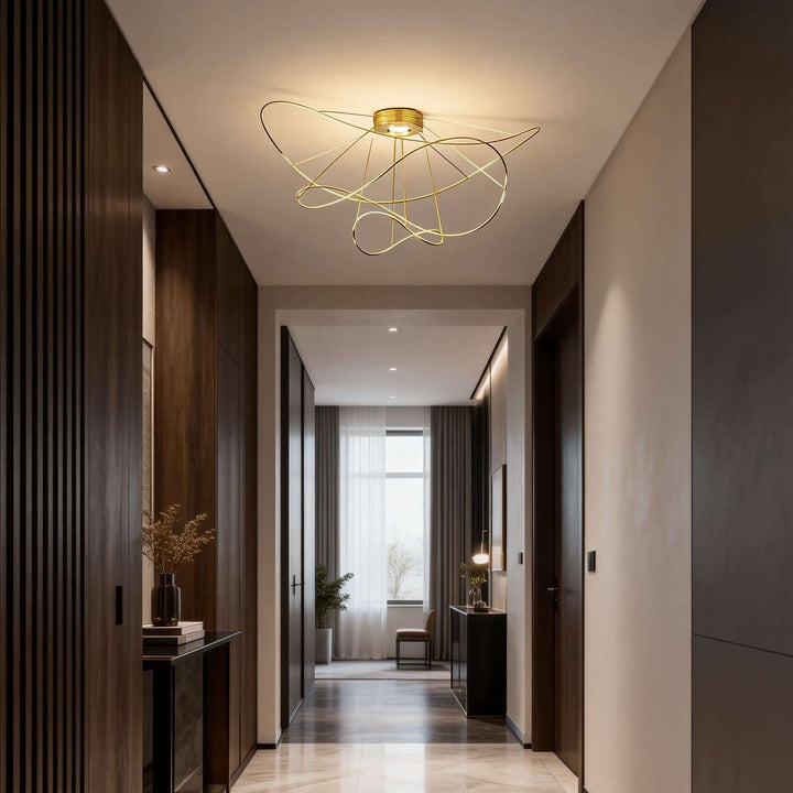 Zyvora Ceiling Light – Artistic Wire Modern Ceiling Light
