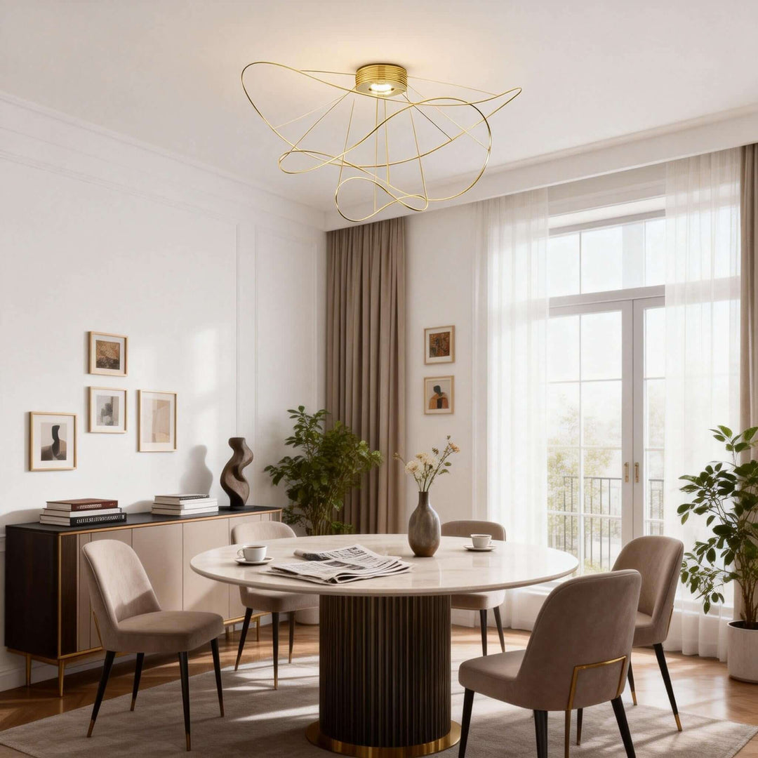 Zyvora Ceiling Light – Artistic Wire Modern Ceiling Light