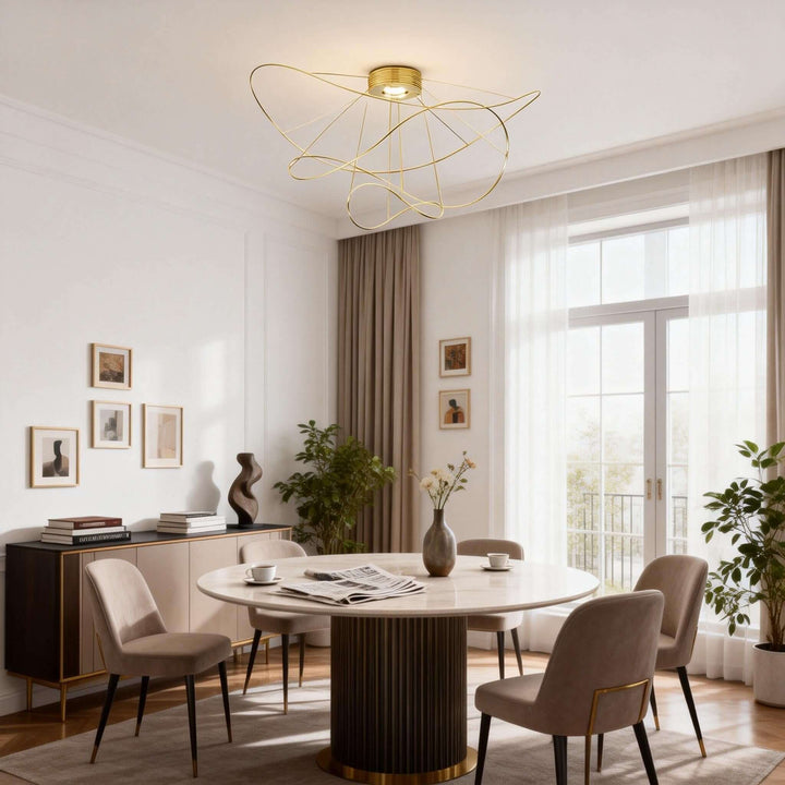 Zyvora Ceiling Light – Artistic Wire Modern Ceiling Light