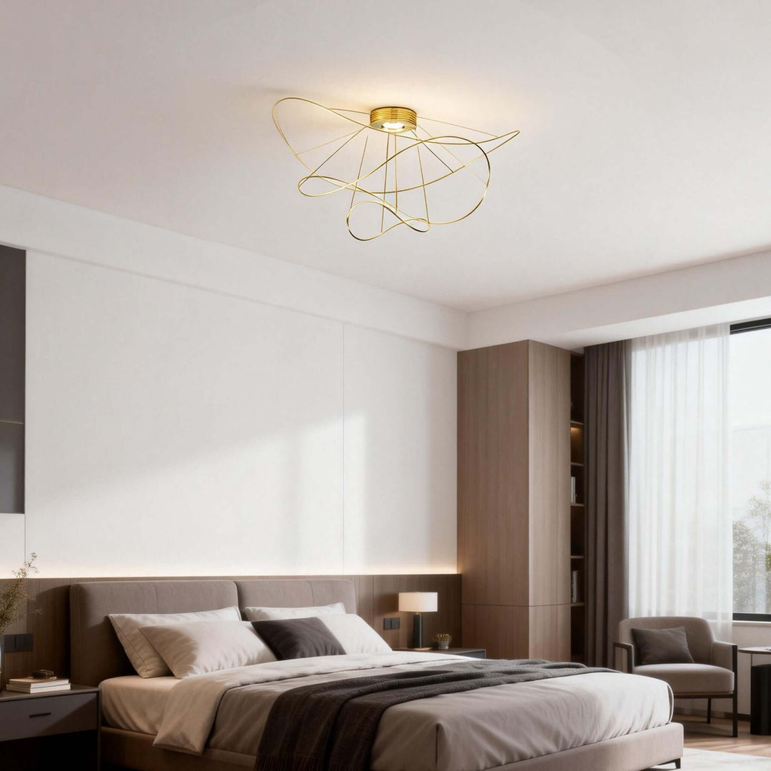 Zyvora Ceiling Light – Artistic Wire Modern Ceiling Light