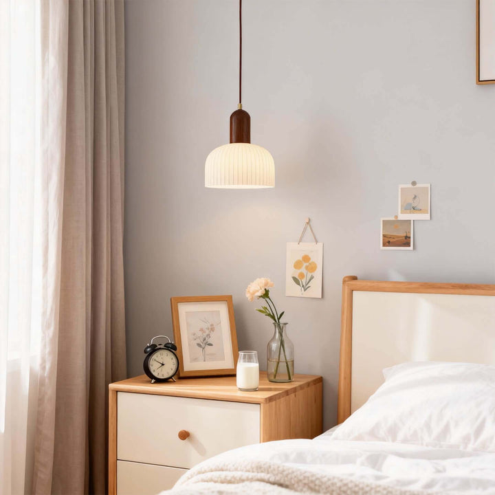 Merona Pendant French Minimalist Glass Bedside Pendant Lamp