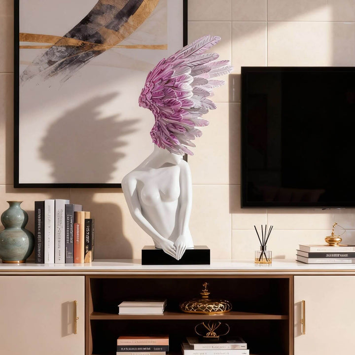 Aurelith Decorative Sculpture – Artistic Resin Accent Piece