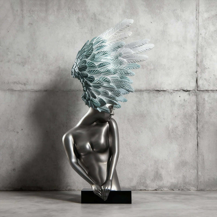 Aurelith Decorative Sculpture – Artistic Resin Accent Piece