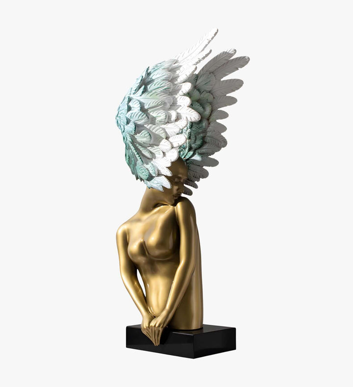 Aurelith Decorative Sculpture – Artistic Resin Accent Piece