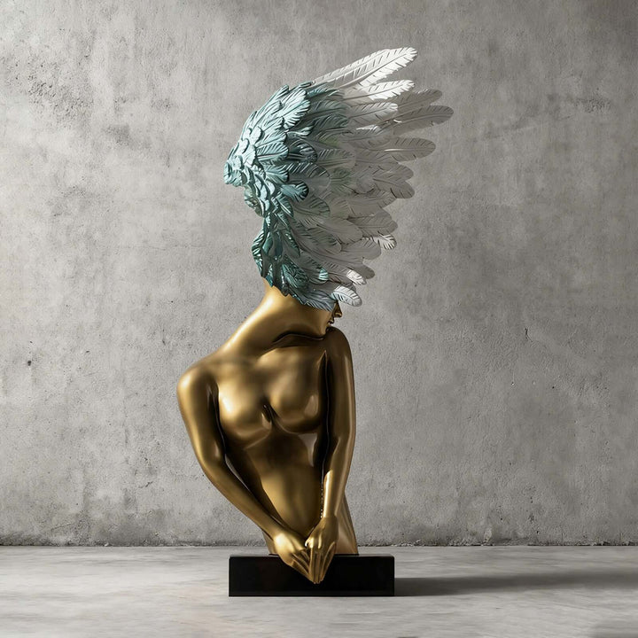 Aurelith Decorative Sculpture – Artistic Resin Accent Piece