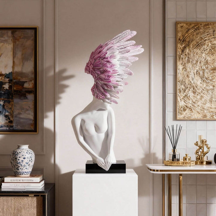 Aurelith Decorative Sculpture – Artistic Resin Accent Piece