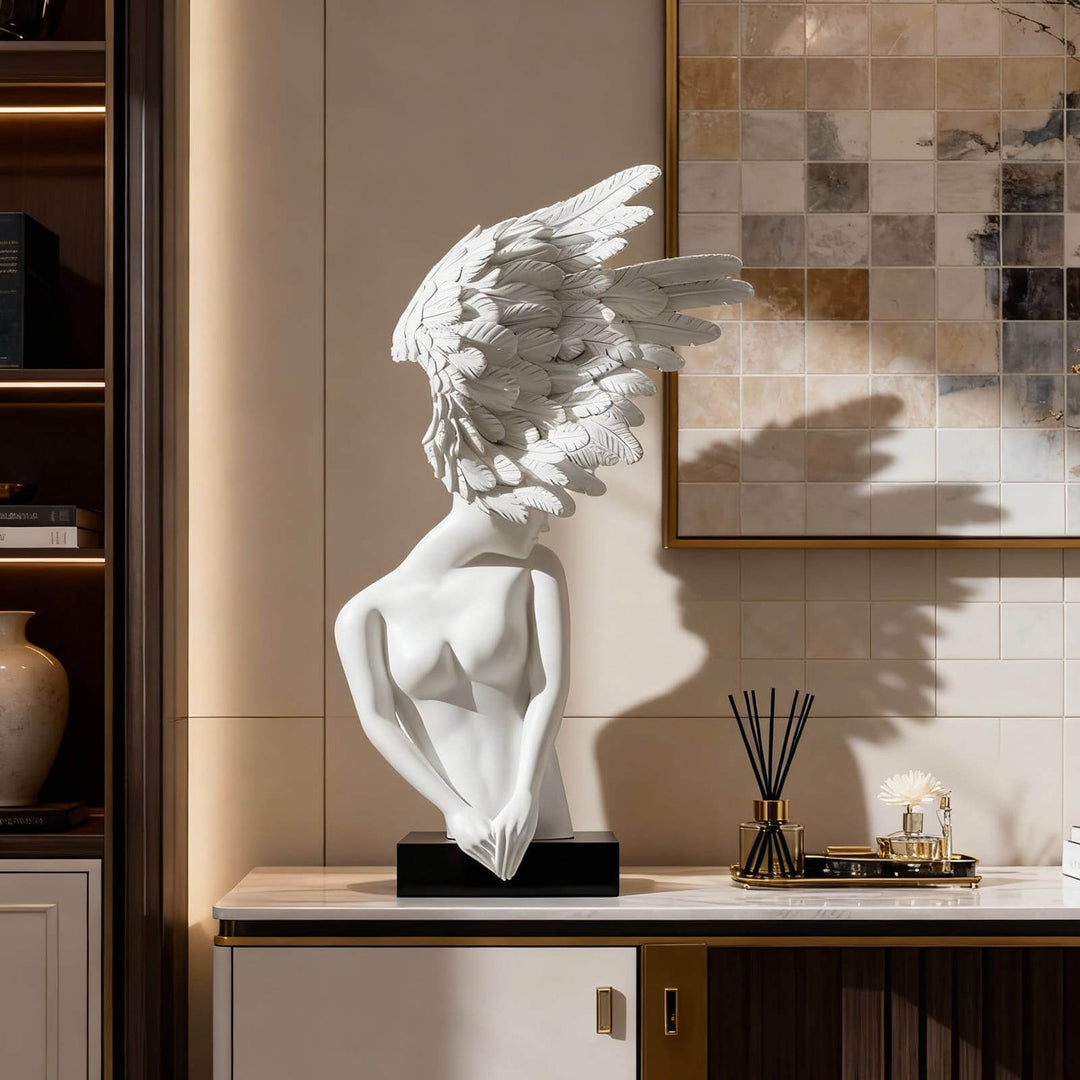 Aurelith Decorative Sculpture – Artistic Resin Accent Piece