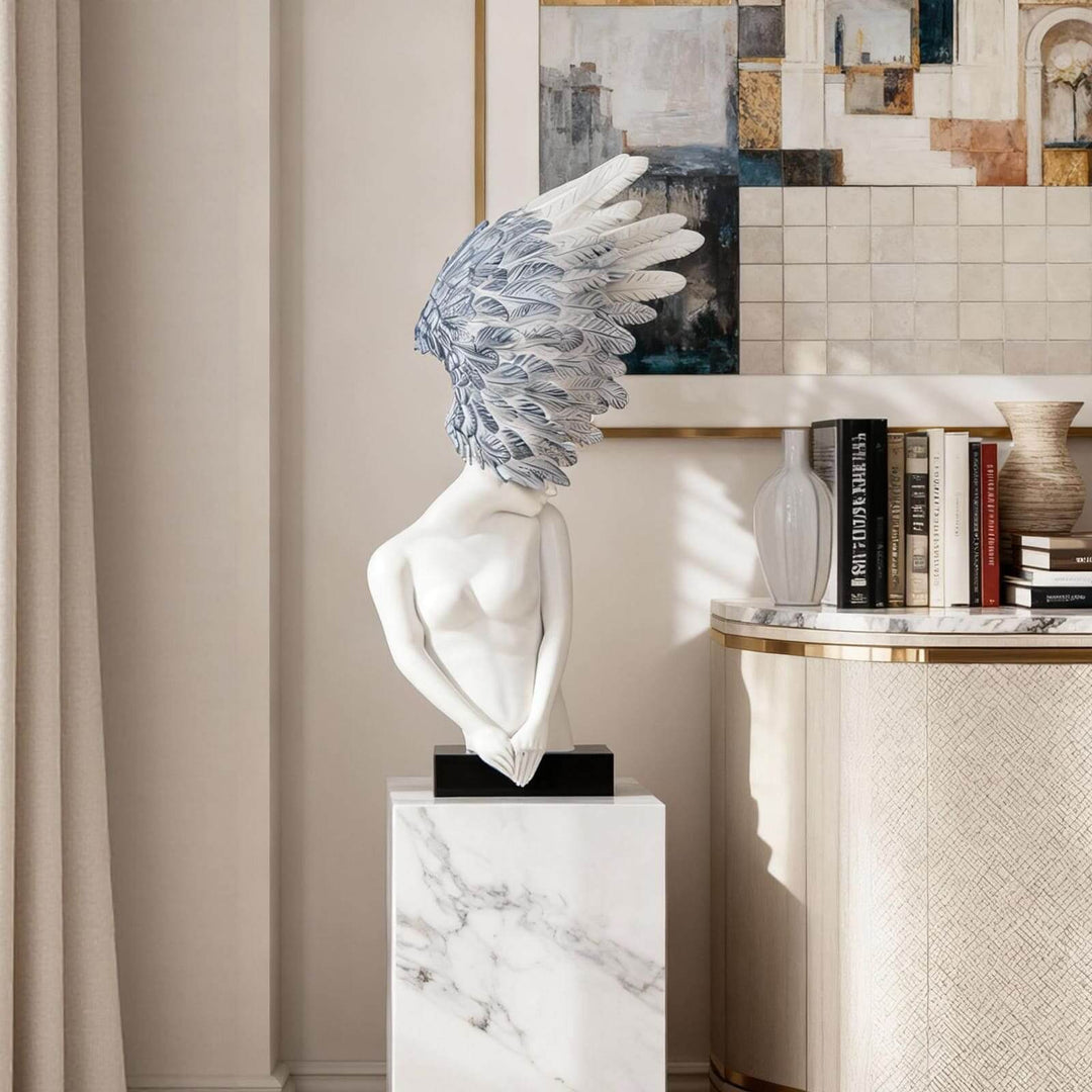 Aurelith Decorative Sculpture – Artistic Resin Accent Piece