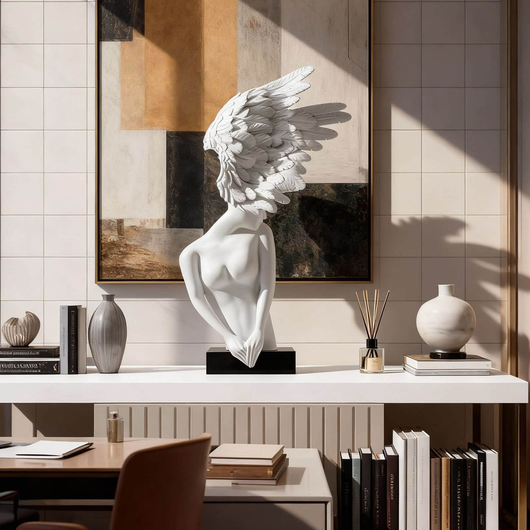 Aurelith Decorative Sculpture – Artistic Resin Accent Piece