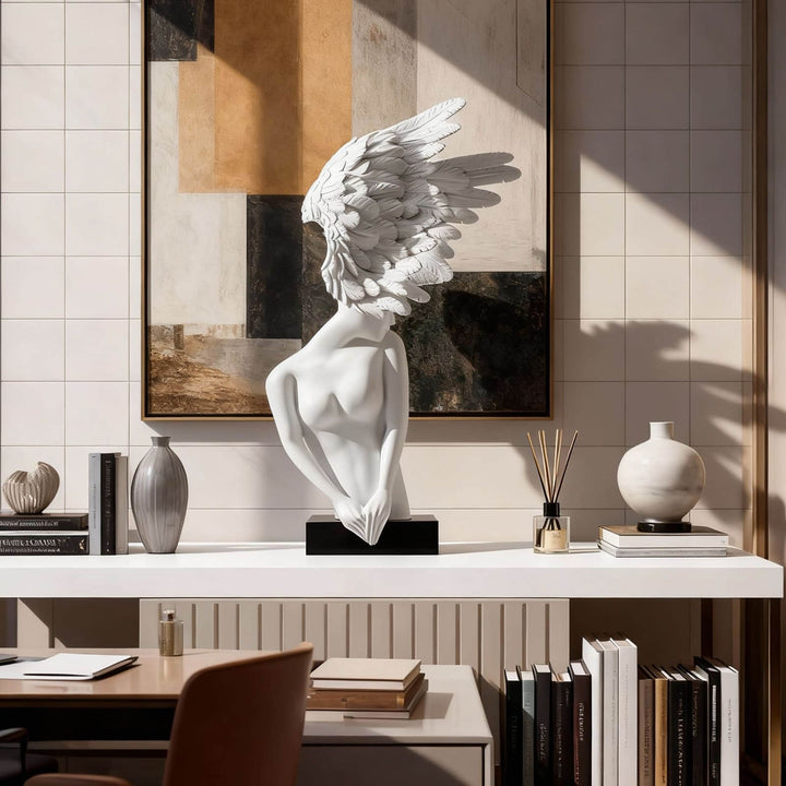Aurelith Decorative Sculpture – Artistic Resin Accent Piece