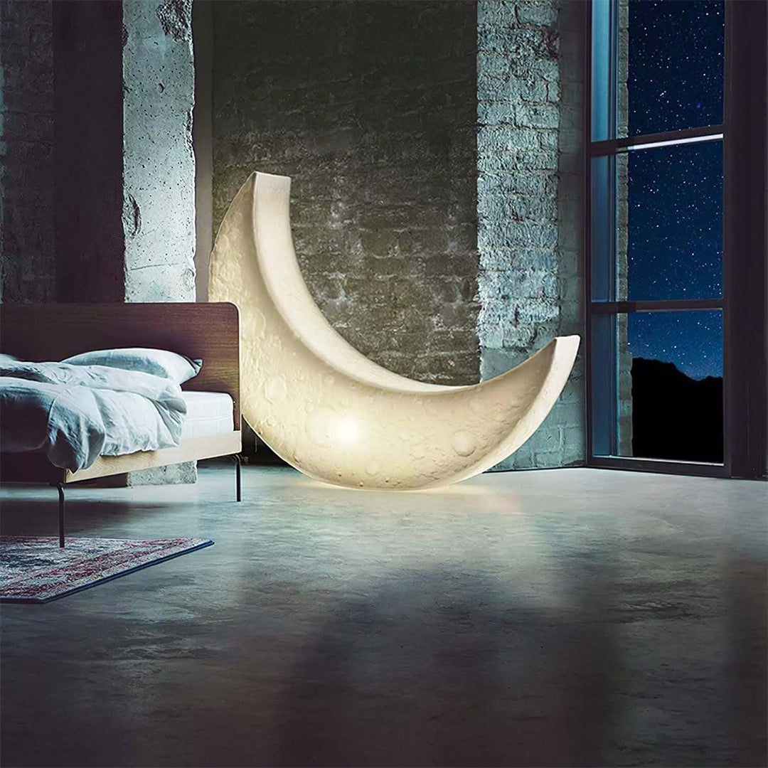Aurni Moon Floor Lamp – Crescent Moon Creative Sculptural Lamp