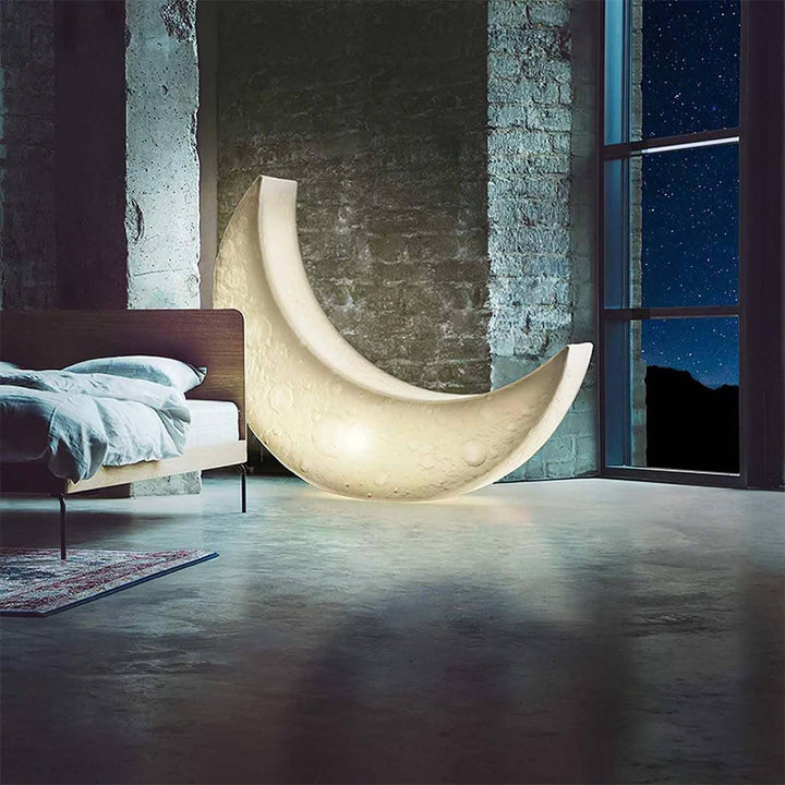 Aurni Moon Floor Lamp – Crescent Moon Creative Sculptural Lamp