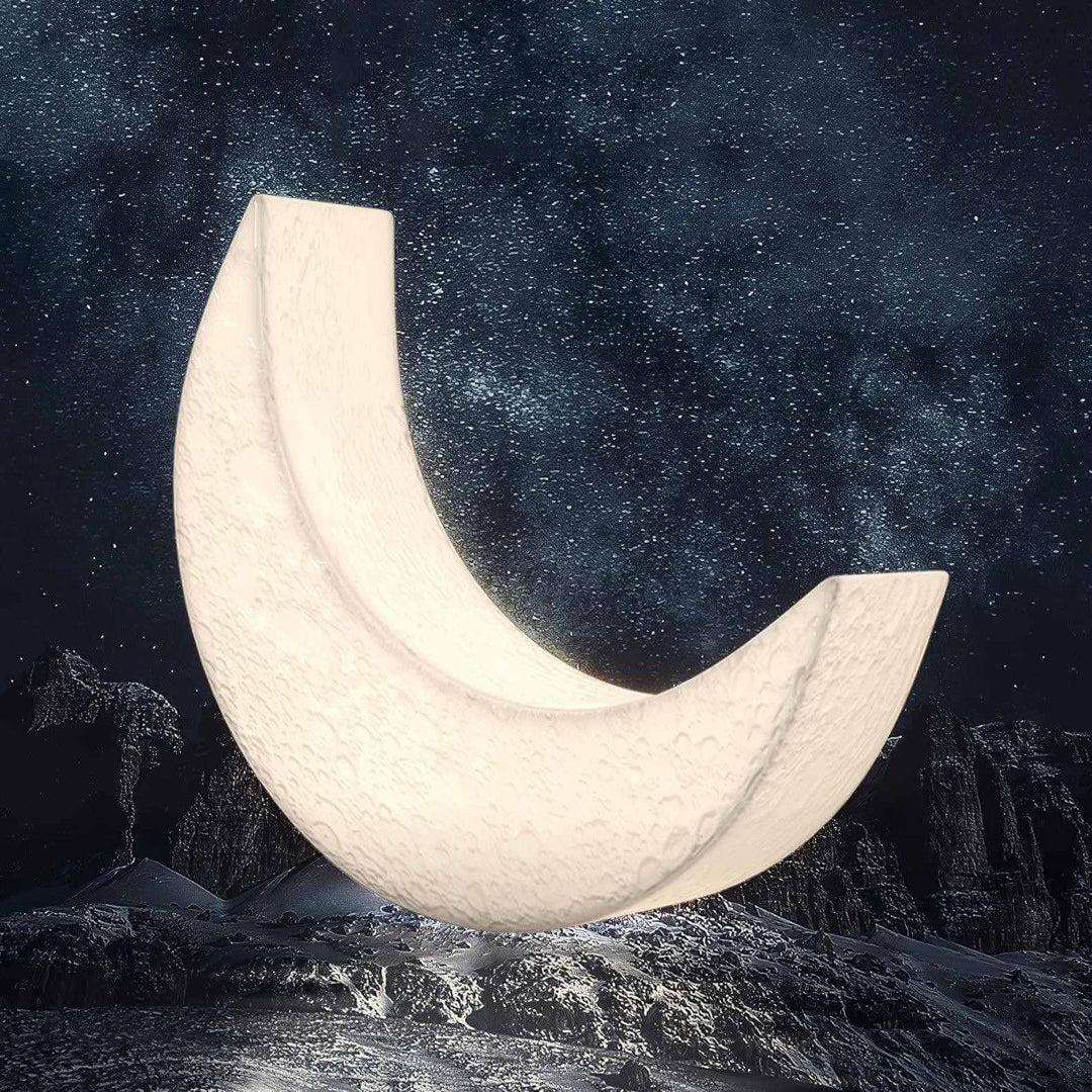 Aurni Moon Floor Lamp – Crescent Moon Creative Sculptural Lamp