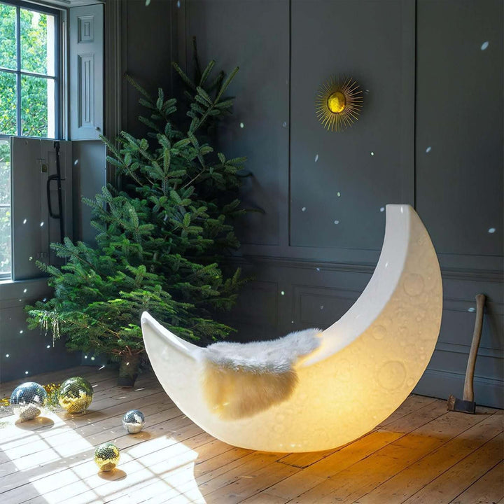 Aurni Moon Floor Lamp – Crescent Moon Creative Sculptural Lamp