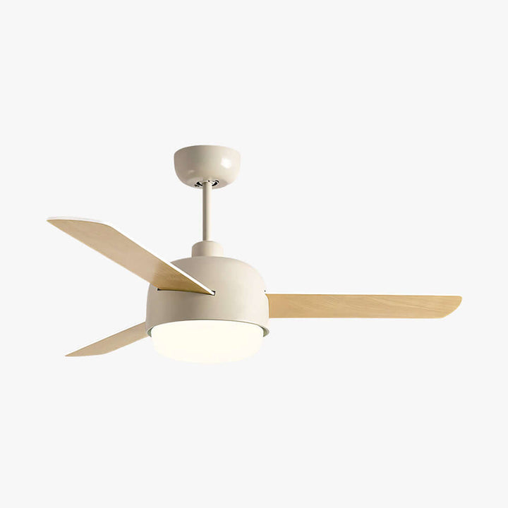 Blexo Ceiling Fan Light | Modern Cream Style Living Room
