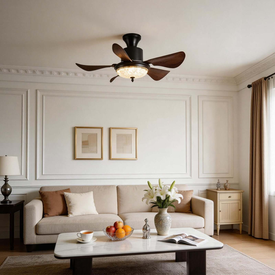 Kravos Ceiling Fan Light - French Vintage ABS Light