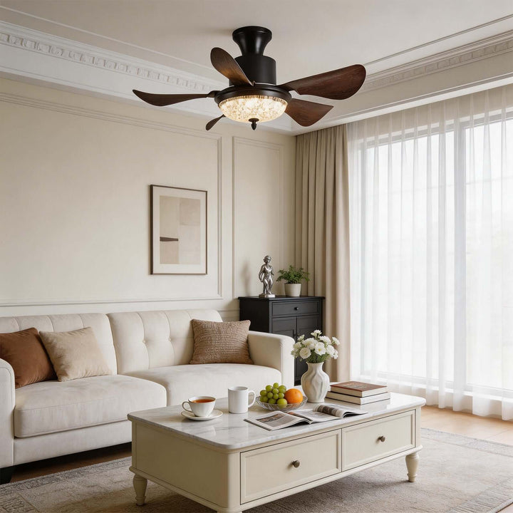 Kravos Ceiling Fan Light - French Vintage ABS Light