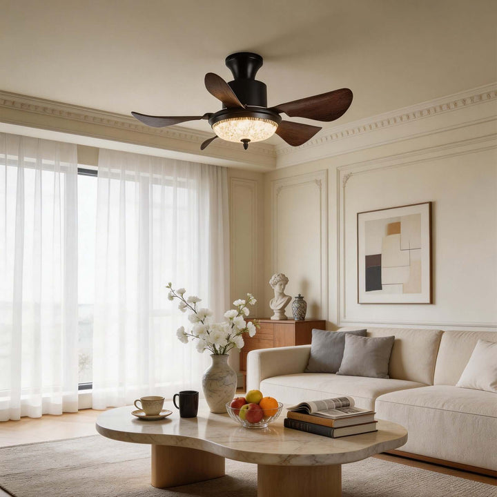 Kravos Ceiling Fan Light - French Vintage ABS Light