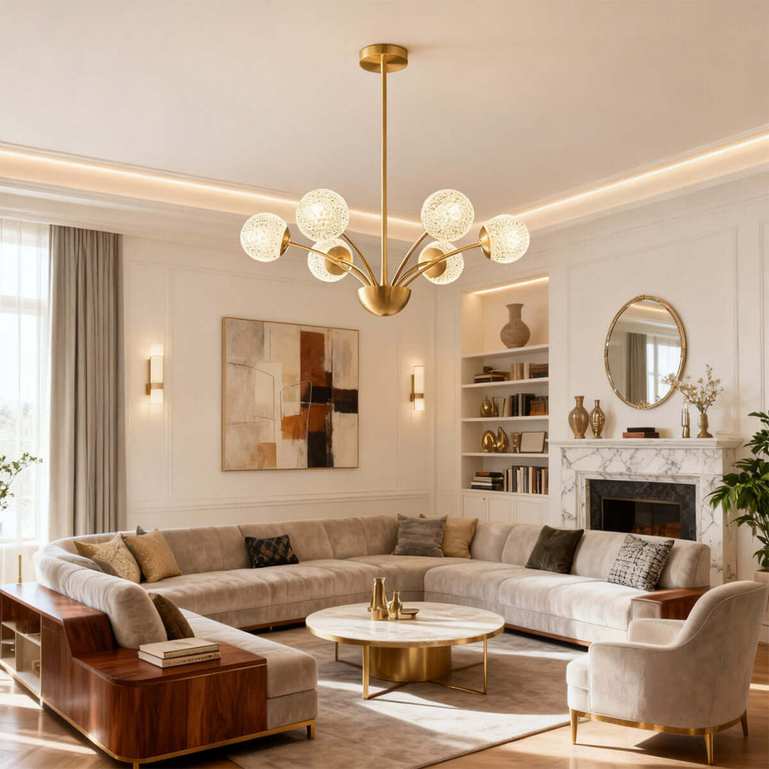 Zeriya Chandelier – Nordic Minimalist Modern Luxury Glass