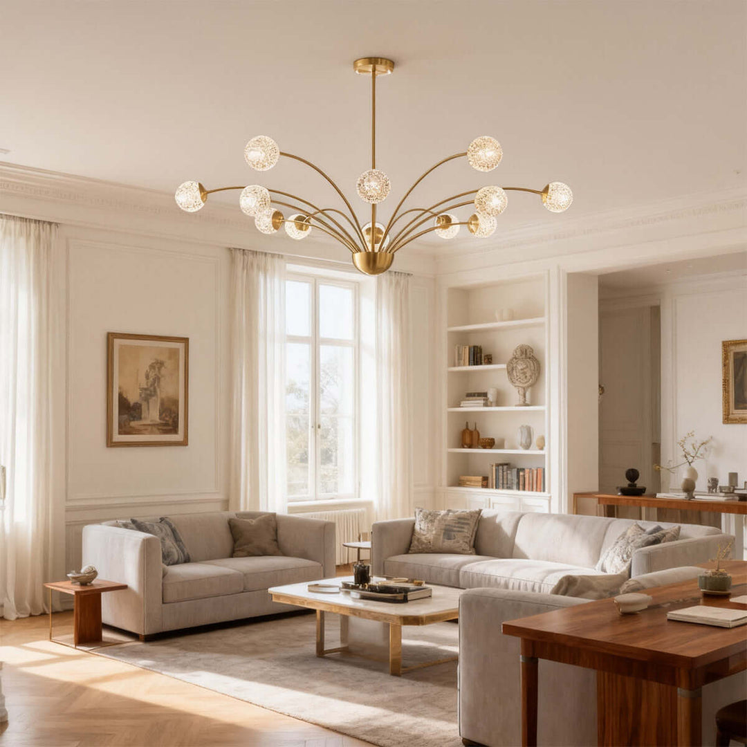 Zeriya Chandelier – Nordic Minimalist Modern Luxury Glass