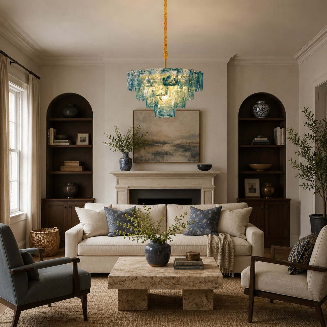 Bravelle Chandelier Murano Glass Lighting for Dining Room