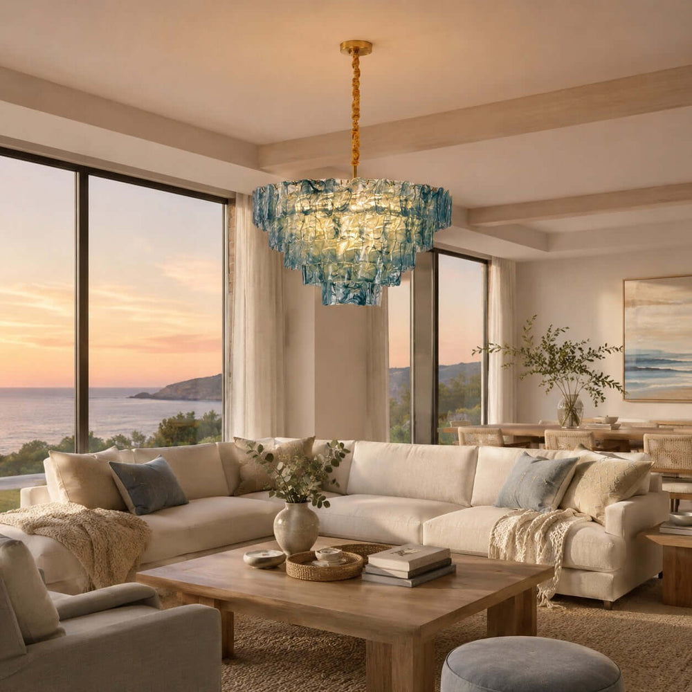 Bravelle Chandelier Murano Glass Lighting for Dining Room