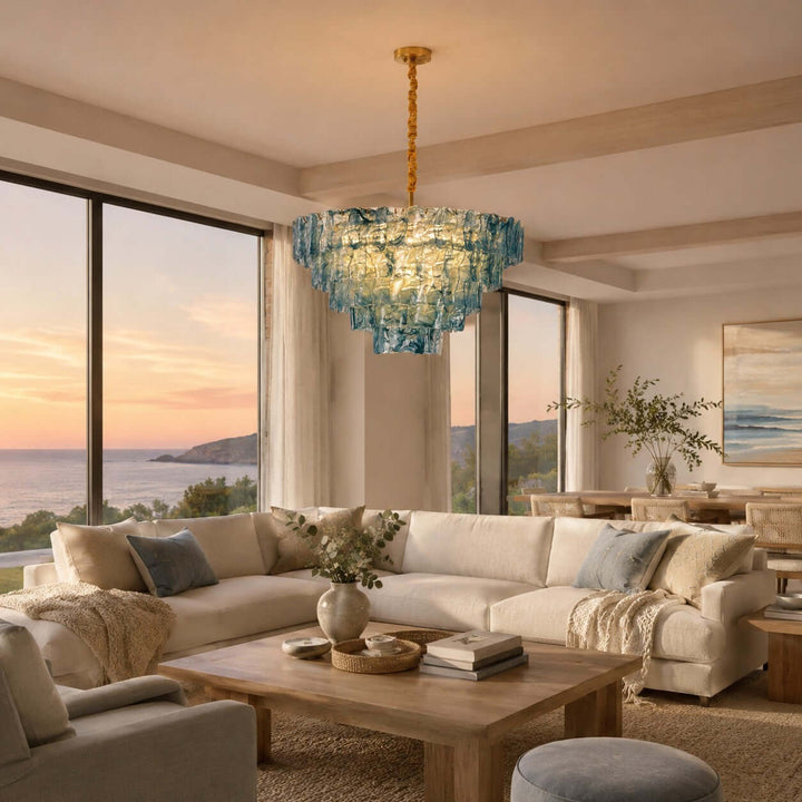 Bravelle Chandelier Murano Glass Lighting for Dining Room