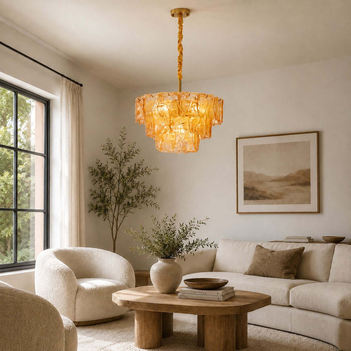 Bravelle Chandelier Murano Glass Lighting for Dining Room