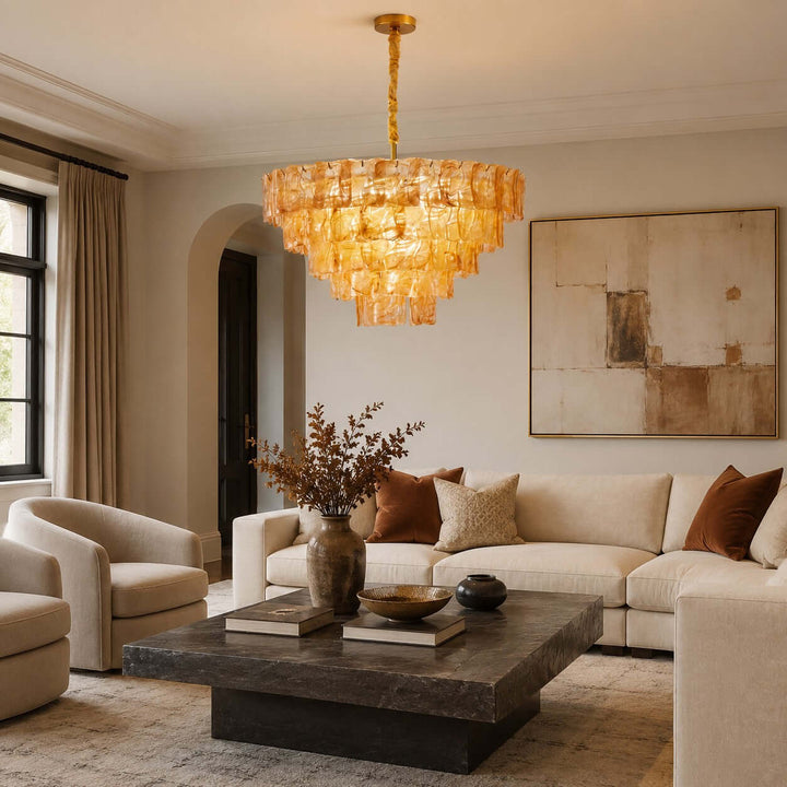 Bravelle Chandelier Murano Glass Lighting for Dining Room