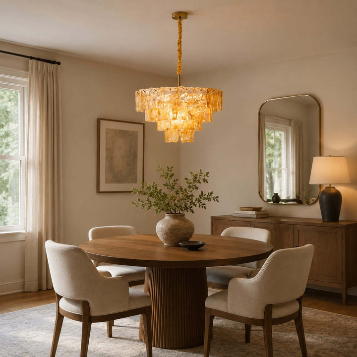 Bravelle Chandelier Murano Glass Lighting for Dining Room