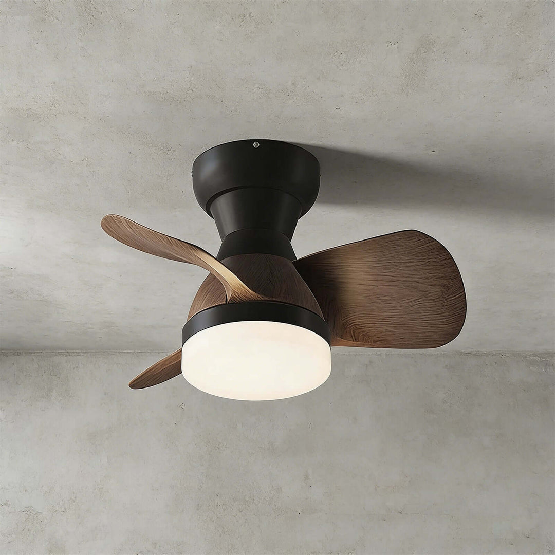 Brelq Ceiling Fan Light - Modern French ABS Bedroom Light