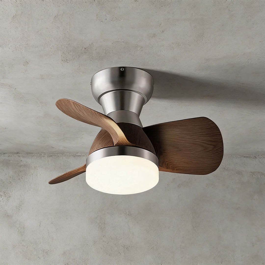 Brelq Ceiling Fan Light - Modern French ABS Bedroom Light
