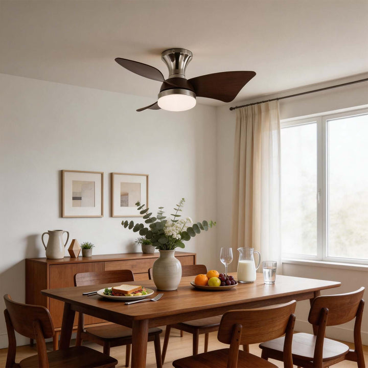 Brinv Ceiling Fan Light - French Vintage ABS Dining Light