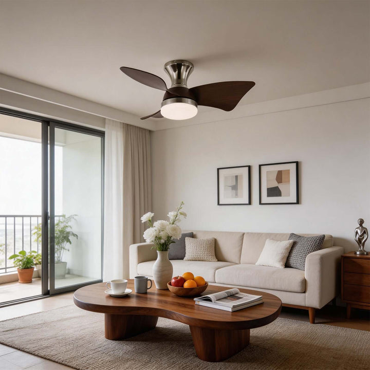 Brinv Ceiling Fan Light - French Vintage ABS Dining Light