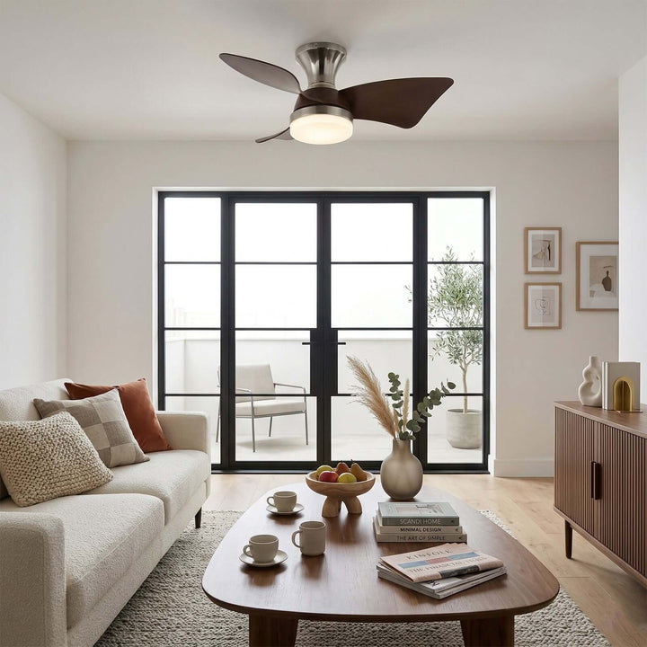Brinv Ceiling Fan Light - French Vintage ABS Dining Light