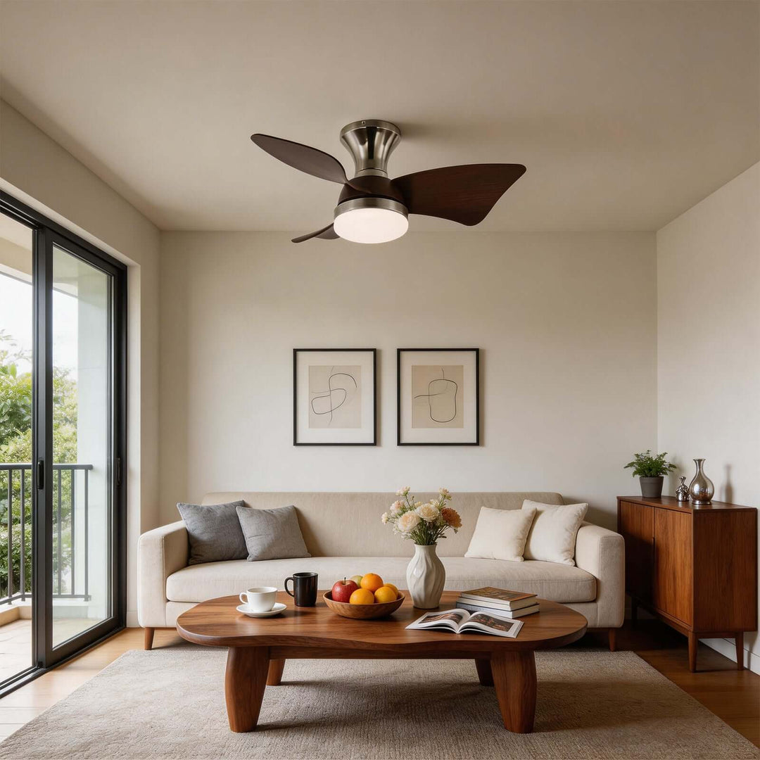 Brinv Ceiling Fan Light - French Vintage ABS Dining Light